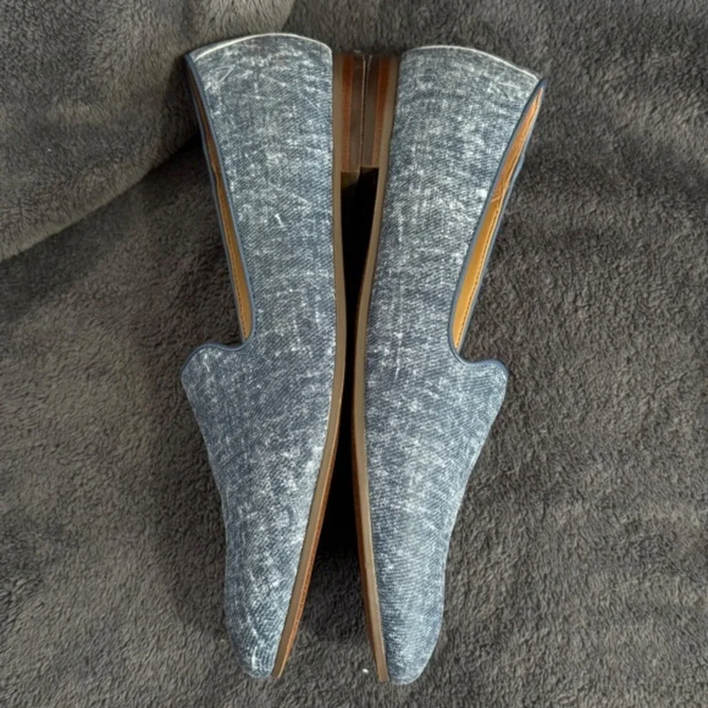 Vionic Loafers Women Denim Print Slip On Flats Shoes Size 9.5‎